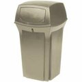 Eat-In 8430-88 Ranger 35 gal 2 Door Outdoor Trash Can - Beige EA2968603